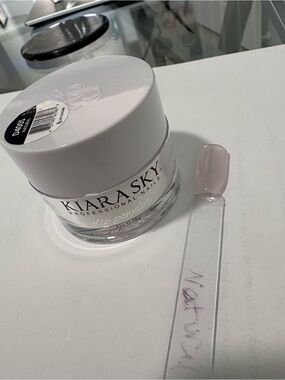 Kiara Sky Natural translucent pink dip nail powder